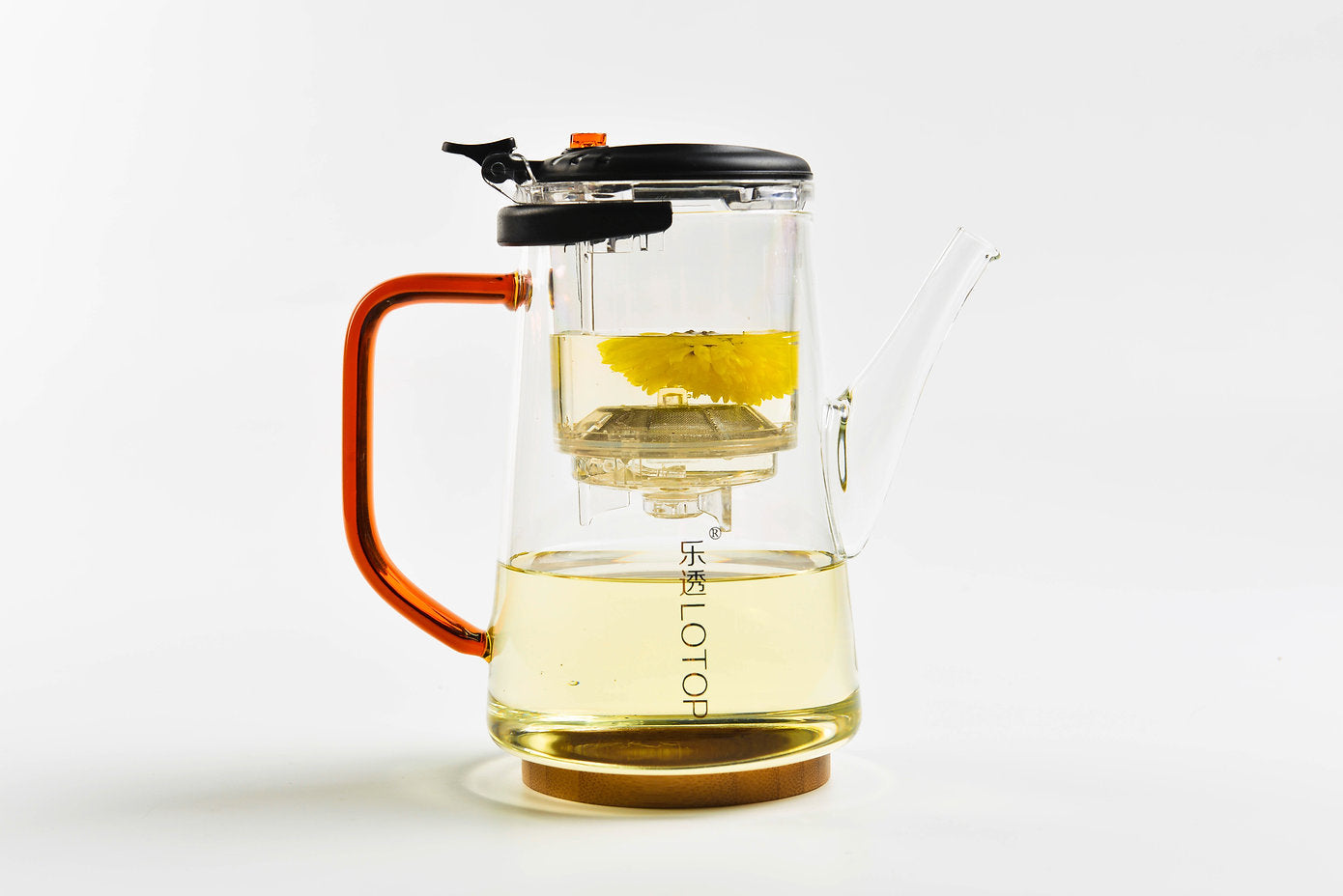 Glass teapot with pressure filter - mod. 01/mod. 03