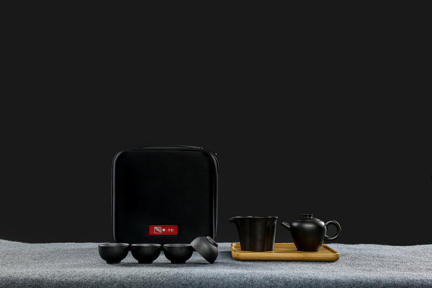 Black Ceramic Tea Set - Zen 17