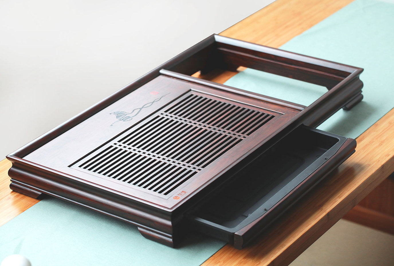 Rectangular tea tray